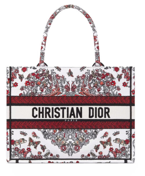 Christian Dior Medium Dior Book Tote M1286 Red